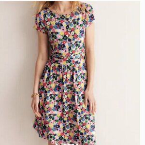Boden Amelie Jersey Dress color: Multi, Paintbox Ditsy Size 14R